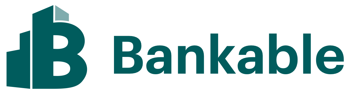 Bankable logo and wordmark - For light background